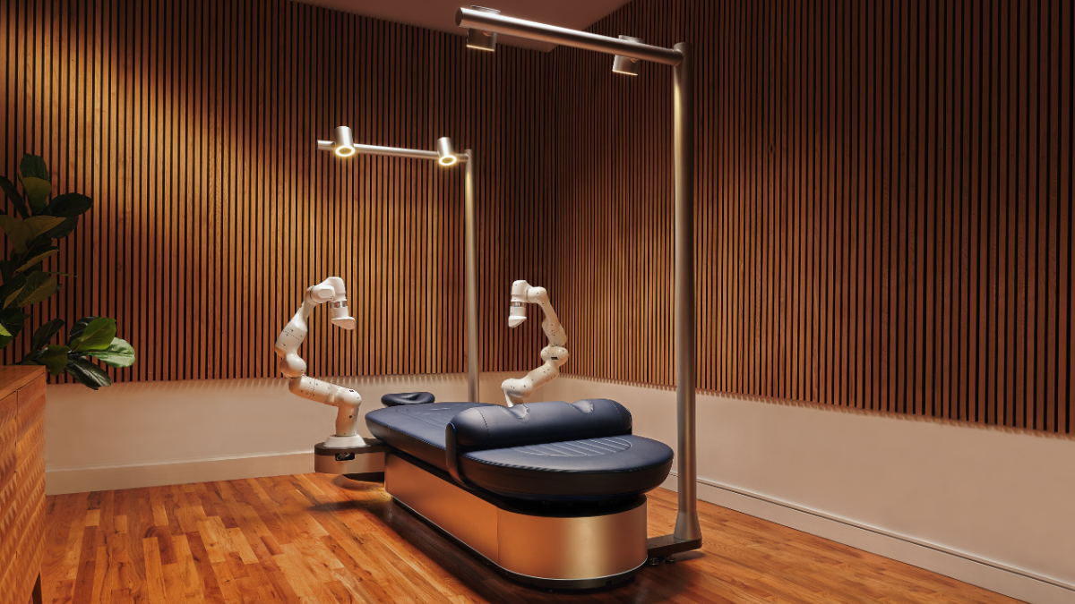 Aescape robotic massage table