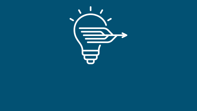 a graphic of a lightbulb with arrows going through it.